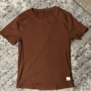 Vuori Pose fitted tee ribbed short sleeves top XS